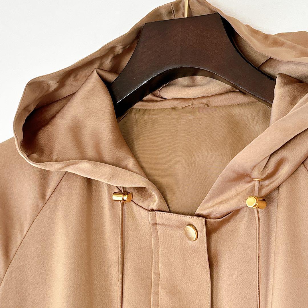 930】アナイ トリアセサテンフードブルゾン｜Yahoo!フリマ（旧