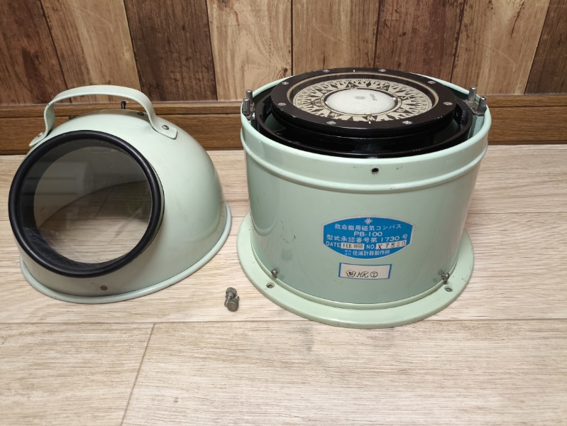佐浦計器製作所 磁気コンパス PB-100 羅針盤 救命艇用磁気 佐浦計器製作所 磁気コンパス PB-100 羅針盤 救命艇用磁気