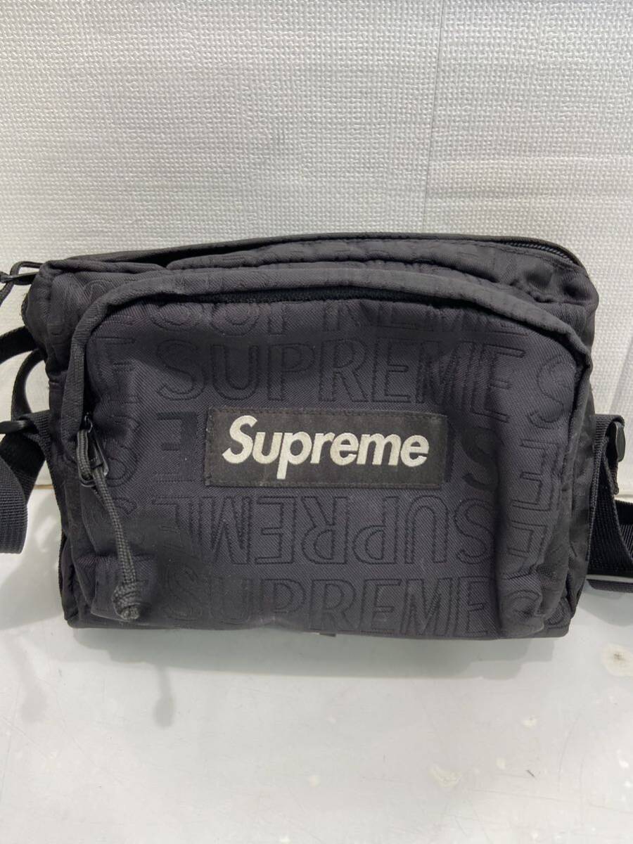 【supreme シュプリーム】 19ss shoulder bag ショルダーバッグ ウエストバッグ ブラック ストリート 2409oki k