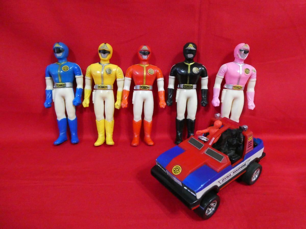 ポピー 科学戦隊 ダイナマン ソフビ5体セット Yahoo!オークション - 当時物 ポピー 科学戦隊ダイナマン