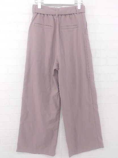 * * MURUAm Roo a belt attaching sombreness color wide pants size F pink series lady's P