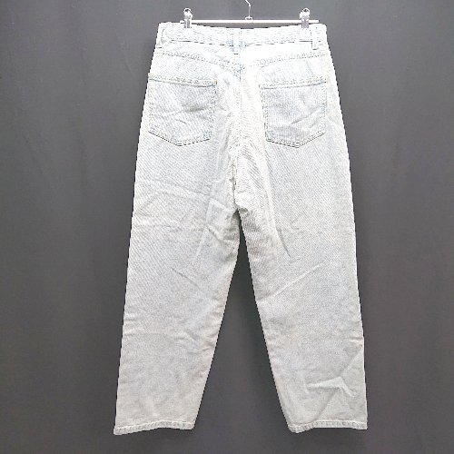 * MONO-MART mono mart front fastener casual strut Denim pants size L light blue lady's E