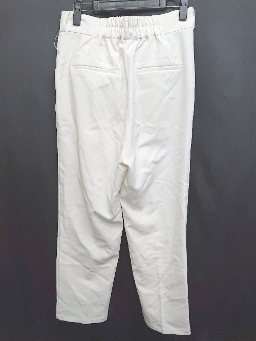 * ⊂ AZUL BY MOUSSY azur bai Moussy tuck slacks size L white lady's P