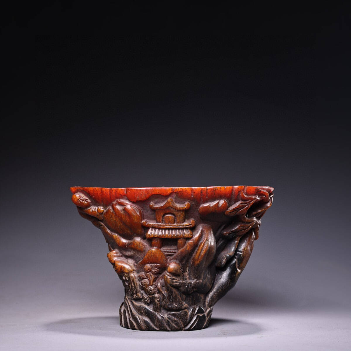 超珍館蔵】角材細密彫 瑞獣酒杯 置物 古賞物 古美術品 稀少珍蔵 超珍館蔵】角材細密彫 瑞獣酒杯 置物 古賞物 古美術品 稀少珍蔵