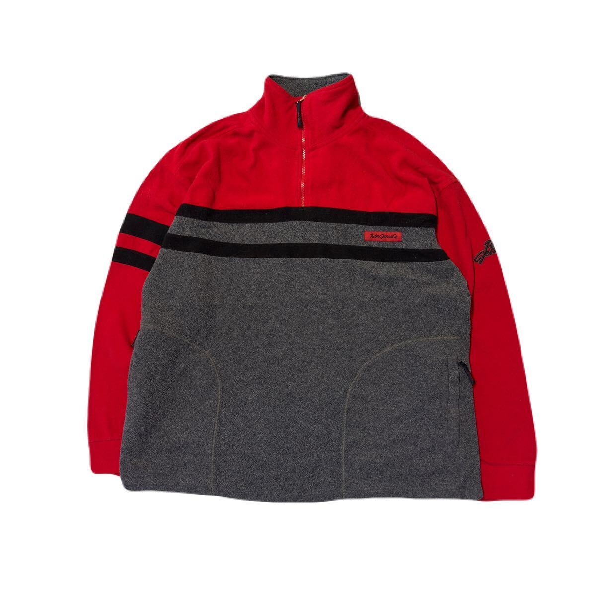 FUBU fubu jeans co. フリースジャケット フリース ハーフジップ 長袖 XL