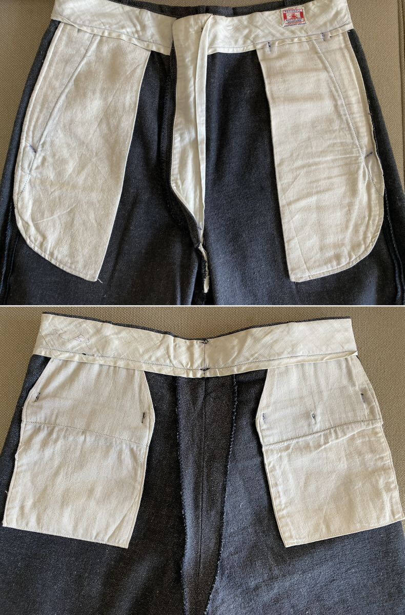 40s 50s コバート 黒シャン ブラックシャンブレー ワークパンツ 40s 50s コバート 黒シャン ブラックシャンブレー ワークパンツ