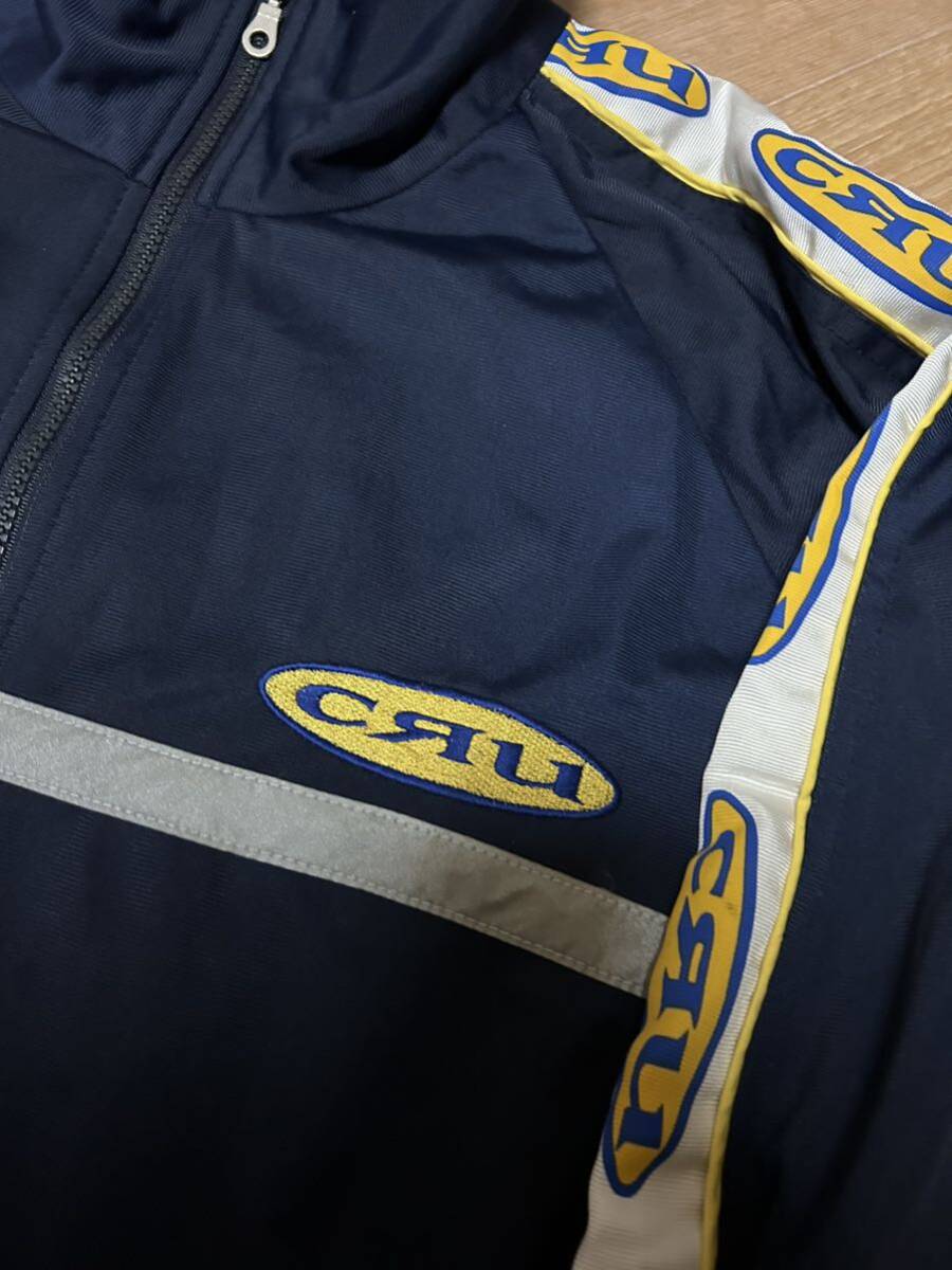 希少 90s USA製 CRU クルー ロゴ入り ジャージ セットアップ L 希少 90s USA製 CRU クルー ロゴ入り ジャージ セットアップ L