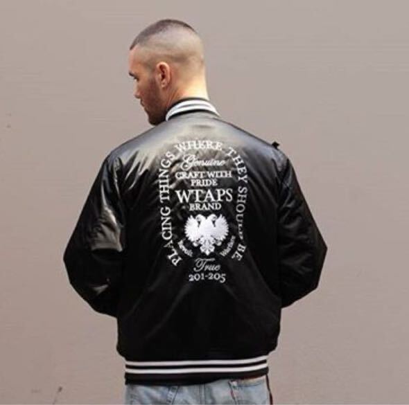 ラスト出品 L WTAPS TEAM JACKET NYLON SATIN BLACK DESCENDANT ラスト出品 L WTAPS TEAM JACKET NYLON SATIN BLACK DESCENDANT