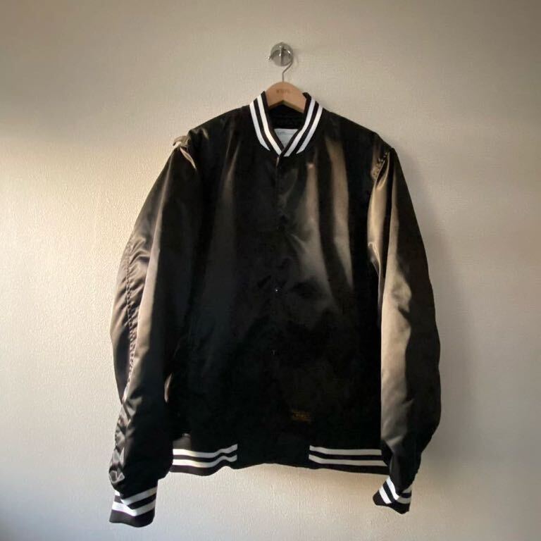 ラスト出品 L WTAPS TEAM JACKET NYLON SATIN BLACK DESCENDANT ラスト出品 L WTAPS TEAM JACKET NYLON SATIN BLACK DESCENDANT