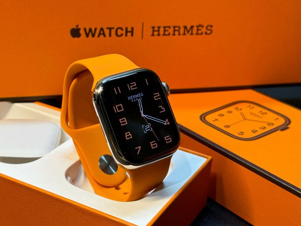 即決 美品 BT98％ Apple Watch series7 HERMES 41mm アップル