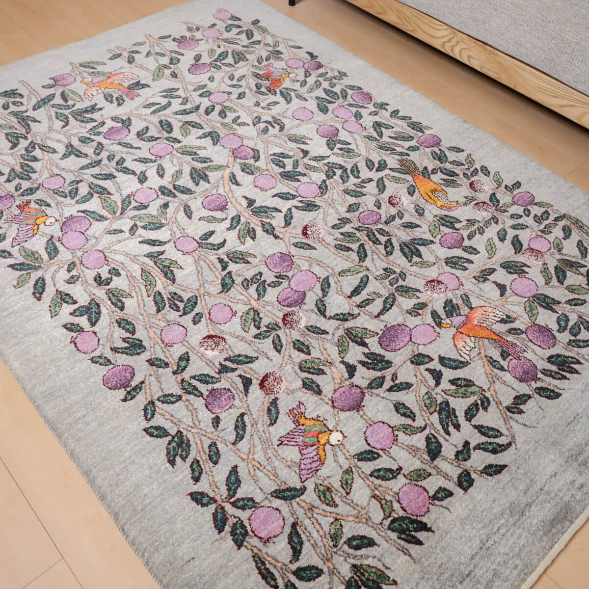 ギャッベ/ルリバフ 201×144cm イラン産 手織り リビング ウール ギャッベ/ルリバフ 201×144cm イラン産 手織り リビング ウール