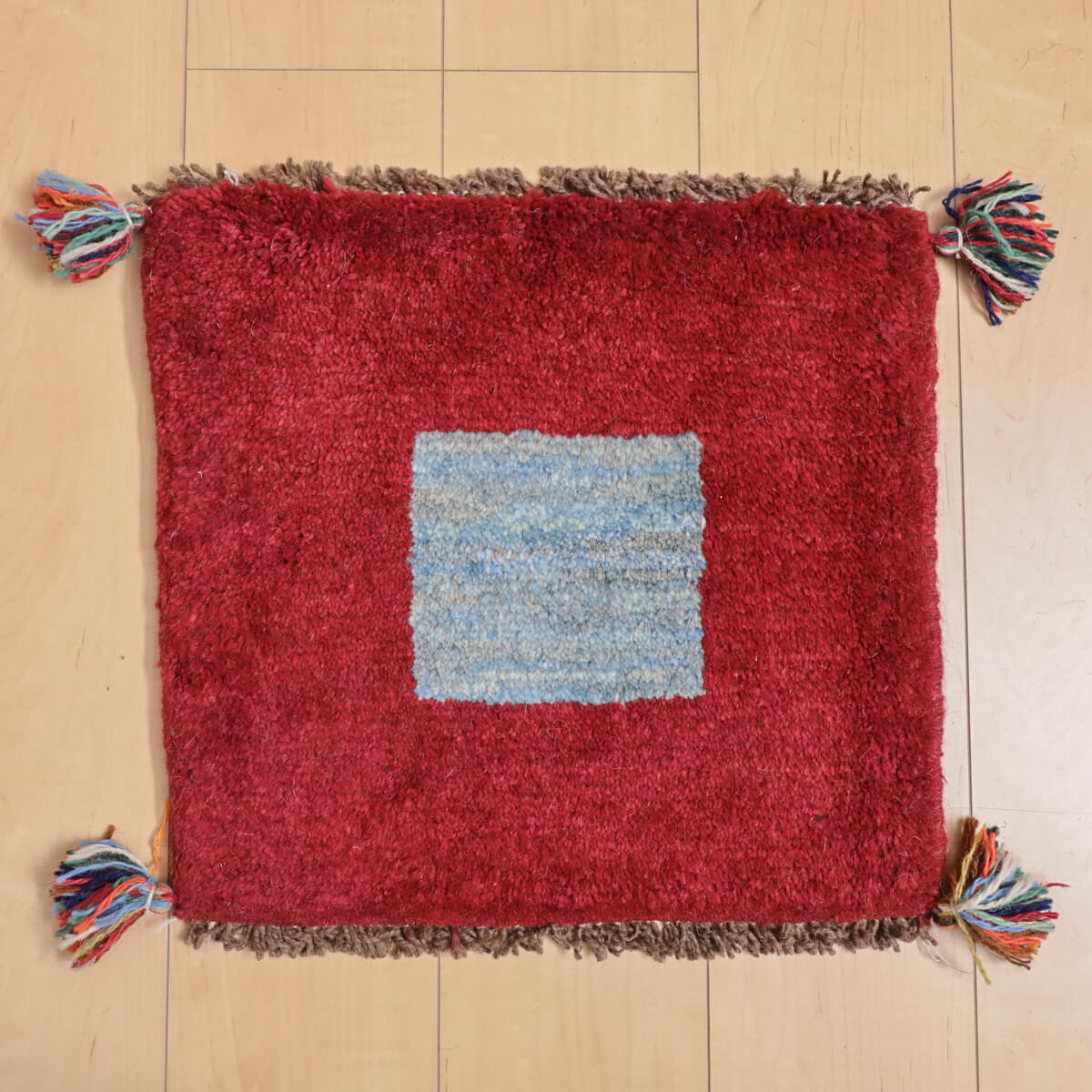 ギャッベ/ギャベ 41×45cm イラン産 手織り リビング ウール ギャッベ/ギャベ 41×45cm イラン産 手織り リビング ウール