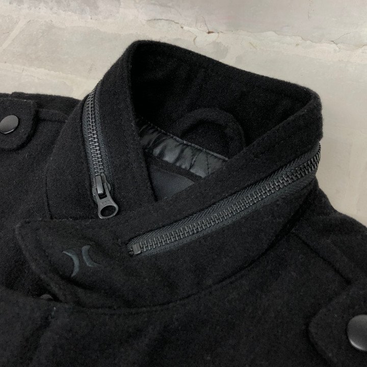 Hurley ハーレー タグ付き M-65 中綿入り ミリタリー ウールジャケット SIZE: S ブラック MH632024090506
