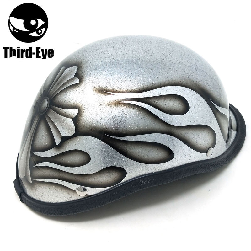 Third-Eye　サードアイ　装飾用 カスタムペイント ハーフヘルメット　タイプ：ベッカー　サイズ：フリー（約60cm）T-b11