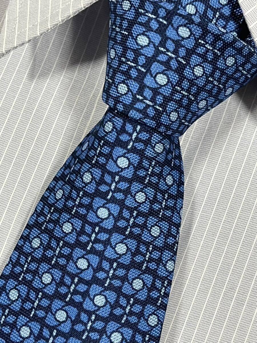 ほぼ未使用 ″dunhill″ ダンヒル 小紋 ブランドネクタイ 409078