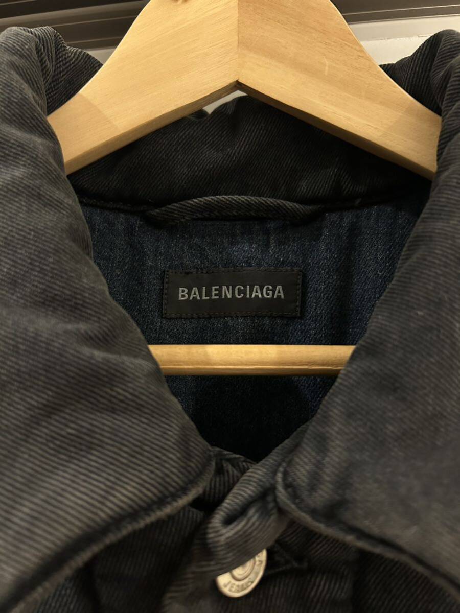 BALENCIAGA OVERSIZED PADDED DENIM JACKET バレンシアガ BALENCIAGA OVERSIZED PADDED DENIM JACKET バレンシアガ