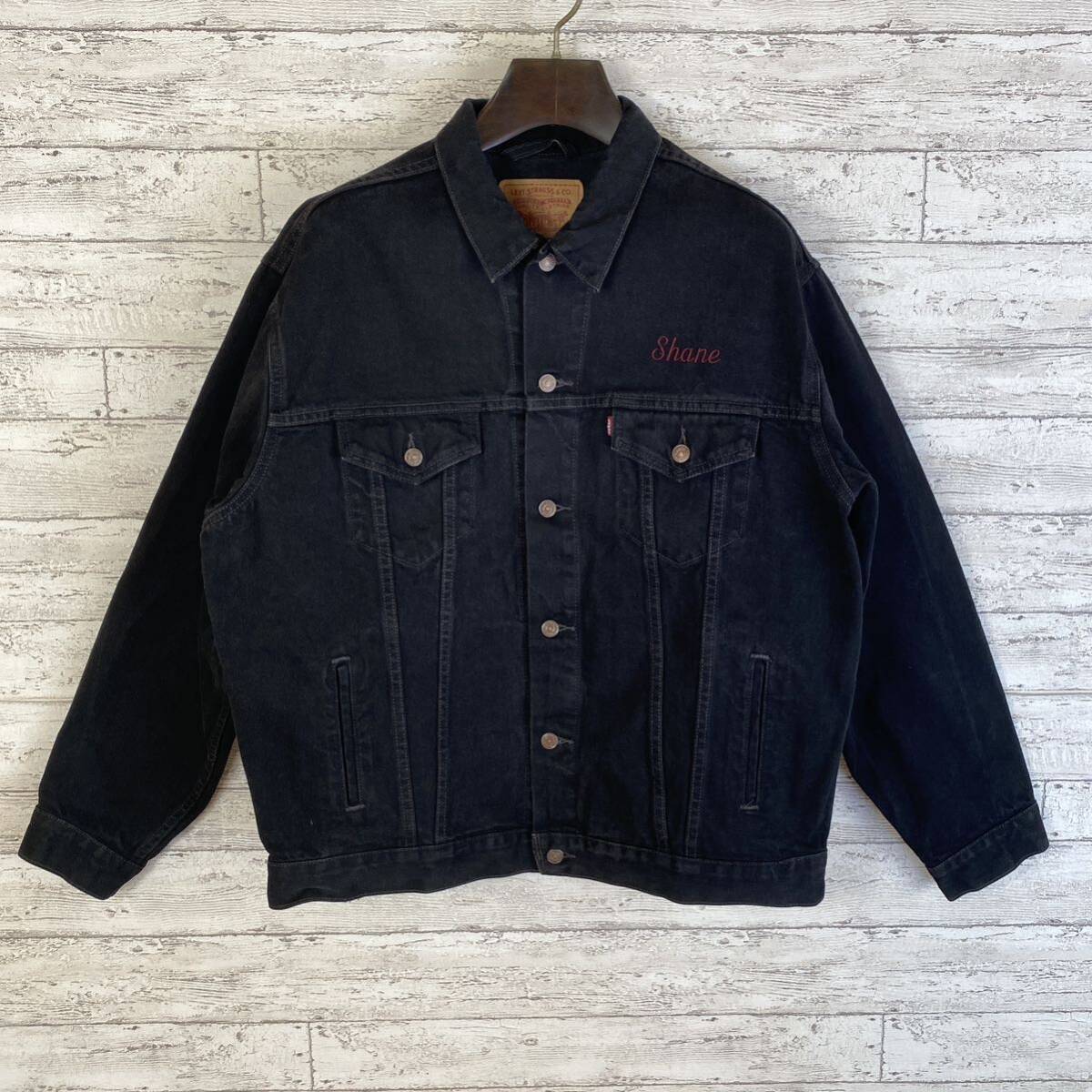 90's リーバイス 70507-4159 ブラック デニムジャケット XL 刺繍 90's リーバイス 70507-4159 ブラック デニムジャケット XL 刺繍