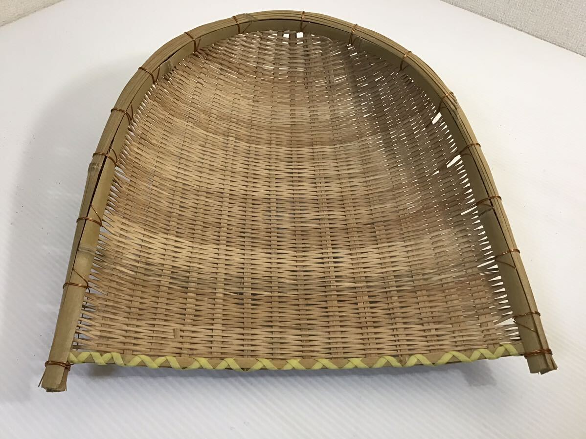 昭和レトロ 竹ザル 2個セット 農具 竹かご 古道具 野菜カゴ もみ 昭和レトロ 竹ザル 2個セット 農具 竹かご 古道具 野菜カゴ もみ