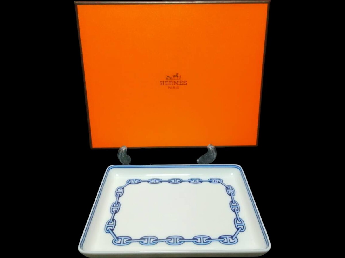 16X12CM 新品未使用 自宅保管 エルメス シェーヌダンクル トレイ 16X12CM 新品未使用 自宅保管 エルメス シェーヌダンクル トレイ