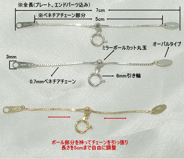 新品☆Ωフリースライドベネチアチェーン5ｃｍ K18 イエローゴールド