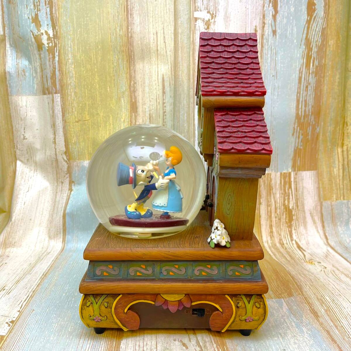 激レア★ピノキオ ジミニー・クリケット 置時計 スノーグローブ Yahoo!オークション - 激レア ピノキオ Pinocchio ジミニー