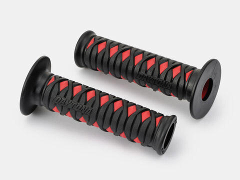 デイトナ DAYTONA GRIPPY GRIP グリッピーグリップ 【GG-D-KATANA】 ブラック×レッド 125mm エンド貫通 97482_画像2