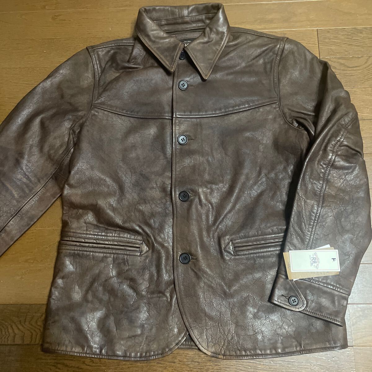Yahoo!オークション - 新品 RRL レザーカーコートM レザー Yahoo!オークション - 新品 RRL レザーカーコートM レザー