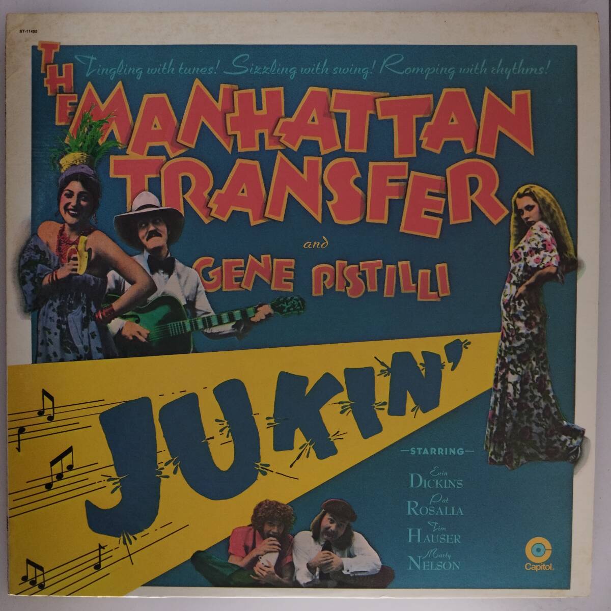 良盤屋◆LP◆【米 輸入盤】マンハッタン・トランスファー＆ジーン・ピスティリ☆The Manhattan Transfer And Gene Pistilli/Jukin'◆P-5034