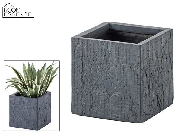 東谷 グリーンベース 四角 植木鉢 黒 6号用 おしゃれ モダン シンプル グリーンポット GRNB-208 あずまや メーカー直送 送料無料_画像1