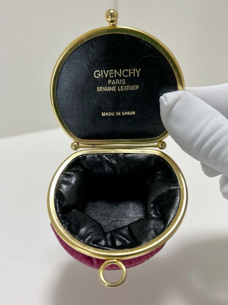 GIVENCHY ジバンシー がま口 コインケース ヴィンテージ 本革 GIVENCHY ジバンシー がま口 コインケース ヴィンテージ 本革
