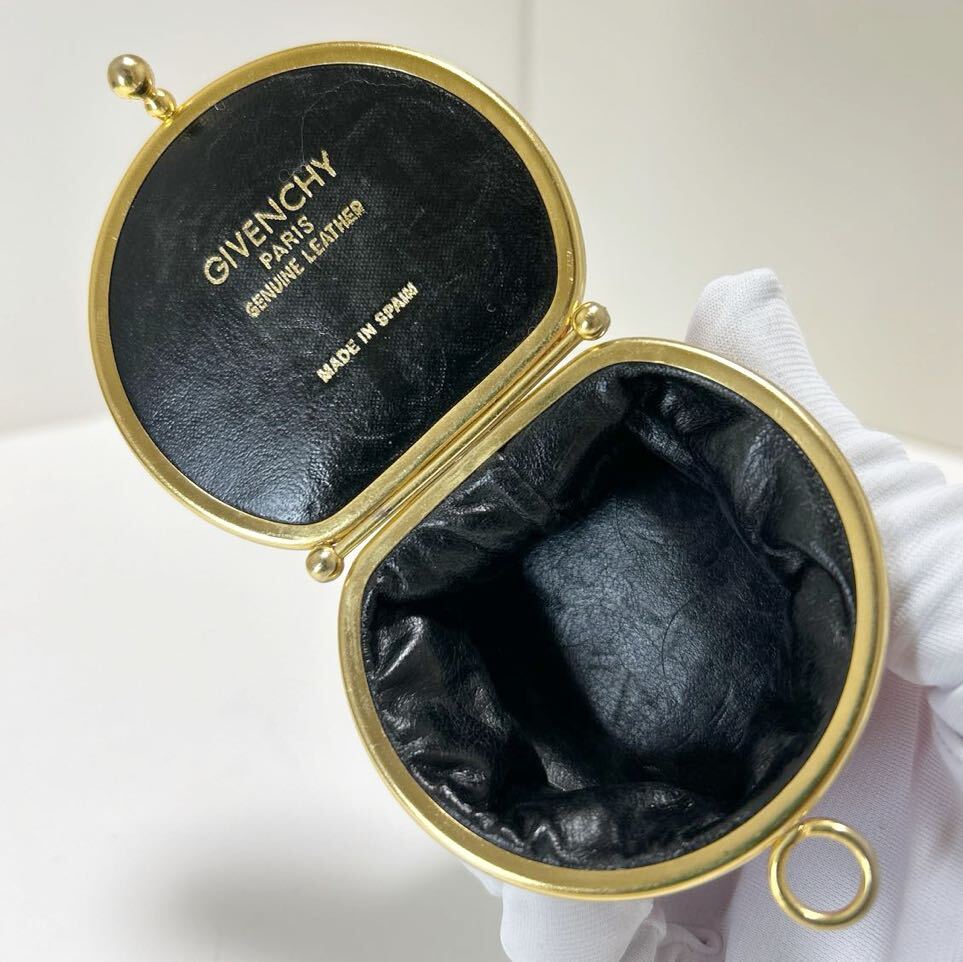 GIVENCHY ジバンシー がま口 コインケース ヴィンテージ 本革 GIVENCHY ジバンシー がま口 コインケース ヴィンテージ 本革