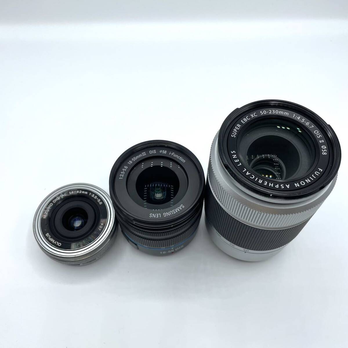 富士フィルムFujifilm XC50-230mmF4.5-6.7 OIS 3本セット フジノン サムスン　Olympus オリンパス　18-55 ミラーレス