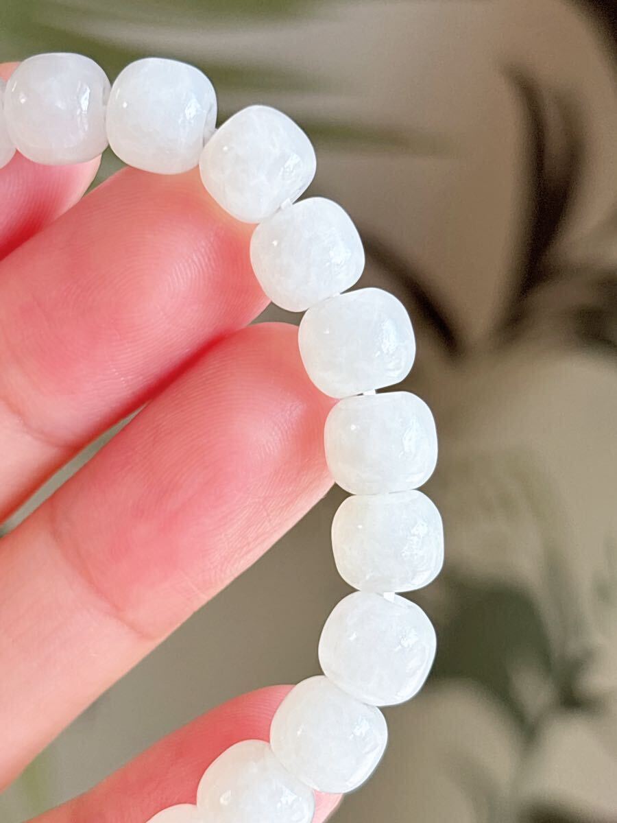 天然石 和田玉羊脂白玉ブレスレット（番号A3895-1）｜Yahoo