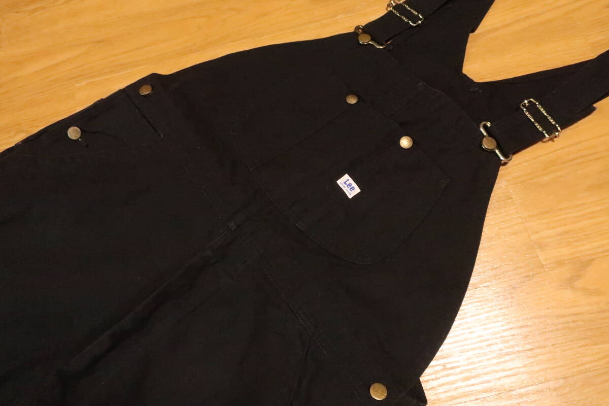 OA1#Lee black Duck overall (XL) / LM7254 / length of the legs short .