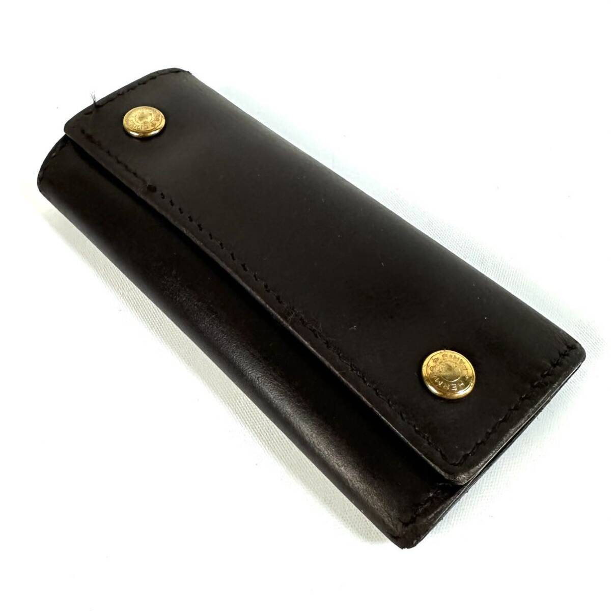 美品】HERMES エルメス セリエ エテュイクレ4 4連キーケース W 美品】HERMES エルメス セリエ エテュイクレ4 4連キーケース W