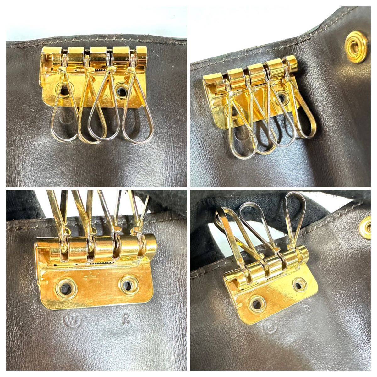美品】HERMES エルメス セリエ エテュイクレ4 4連キーケース W 美品】HERMES エルメス セリエ エテュイクレ4 4連キーケース W