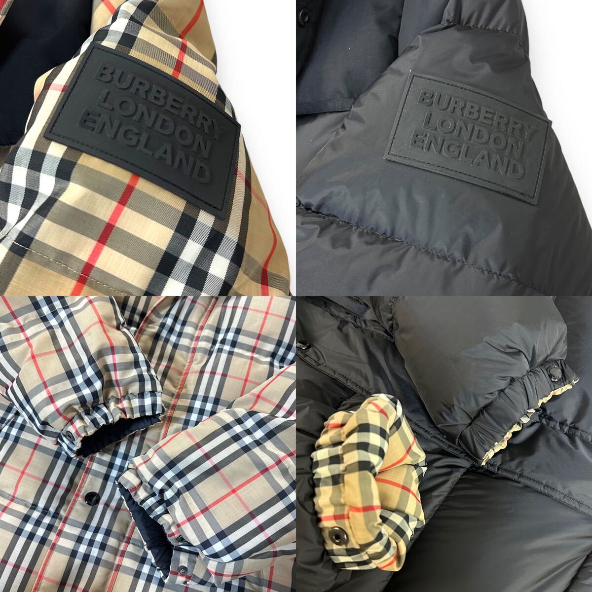 未使用】BURBERRY LONDON バーバリー ノバチェック リバーシブル 未使用】BURBERRY LONDON バーバリー ノバチェック リバーシブル