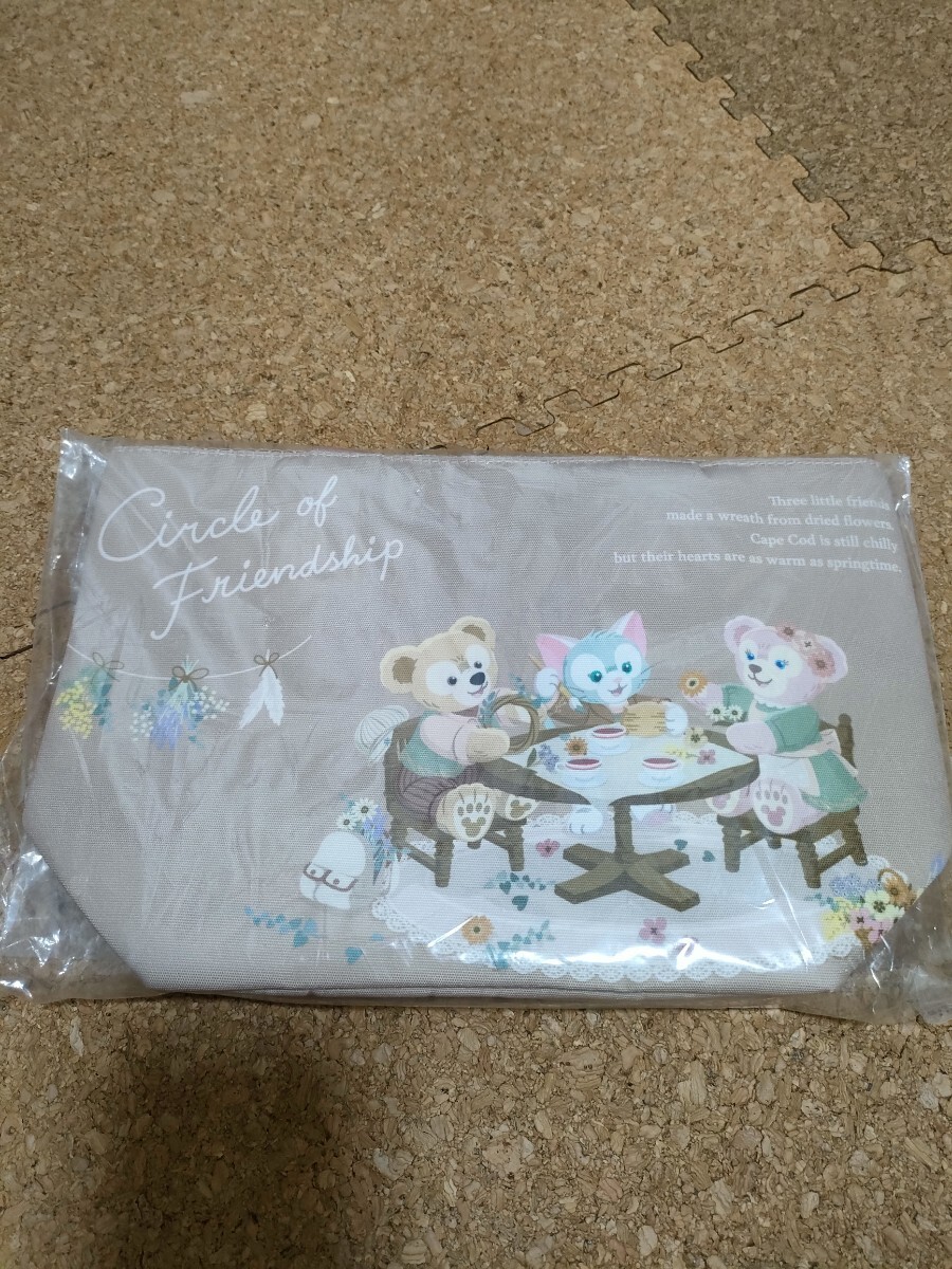 サークルオブフレンドシップ ★ ダッフィー＆フレンズ　スーベニアランチケース 巾着 シェリーメイ ジェラトーニ_画像1