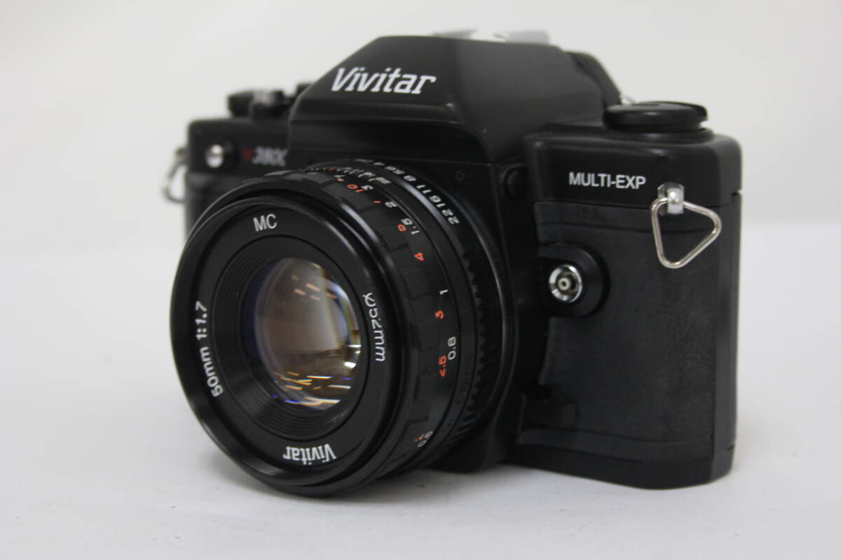 Vivitar V3800N Black Film Camera Multi-EXP 50mm F1.7 MC Lens Vivitar V3800N Black Film Camera Multi-EXP 50mm F1.7 MC Lens