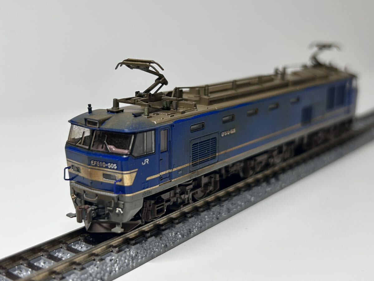 KATO EF510 JR貨物色(銀)ウェザリングディテールアップ Yahoo!オークション - 【ウェザリング加工】KATO EF510 500 JR