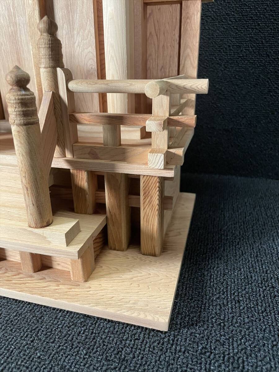 展示保管品 特注屋久杉無垢最高級一社神棚 高45.5㎝ 幅40㎝ 奥19 展示保管品 特注屋久杉無垢最高級一社神棚 高45.5㎝ 幅40㎝ 奥19