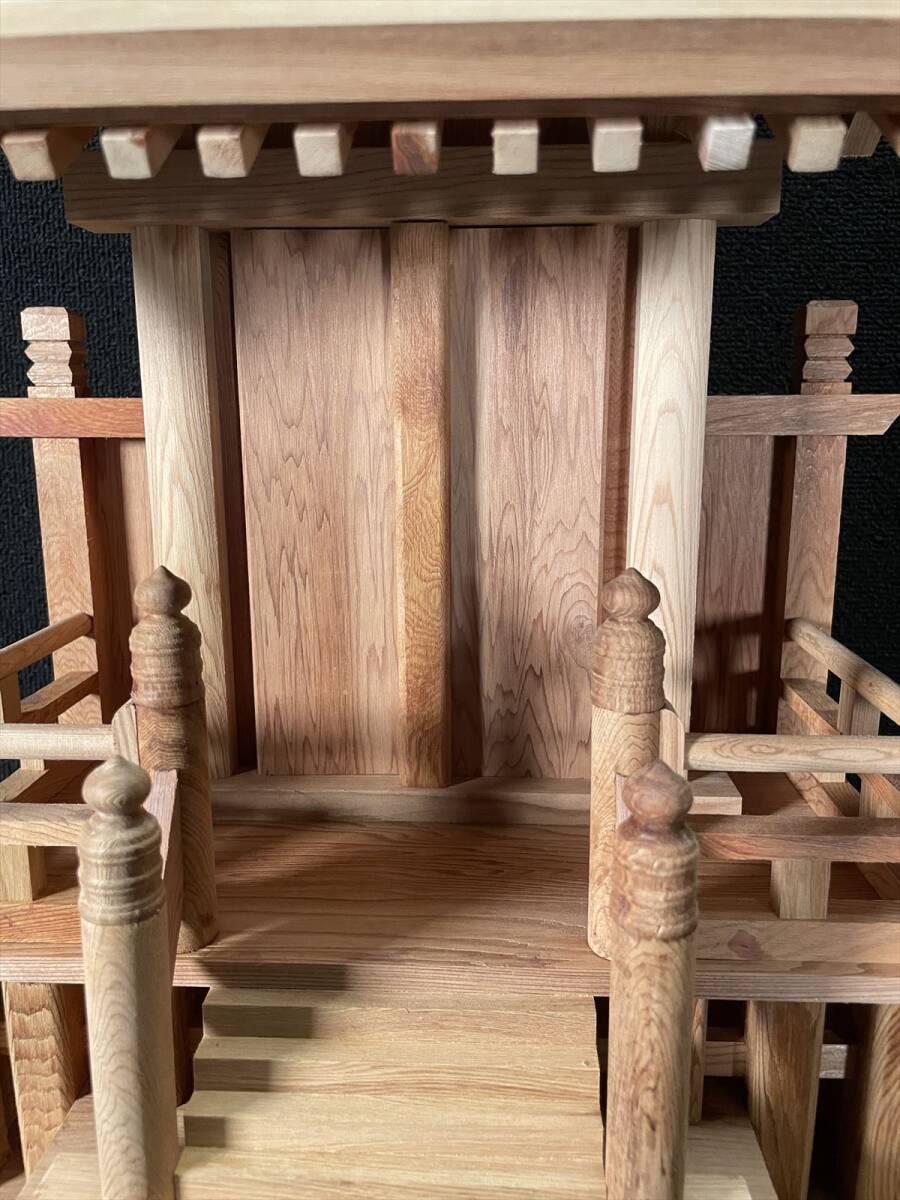 展示保管品 特注屋久杉無垢最高級一社神棚 高45.5㎝ 幅40㎝ 奥19 展示保管品 特注屋久杉無垢最高級一社神棚 高45.5㎝ 幅40㎝ 奥19