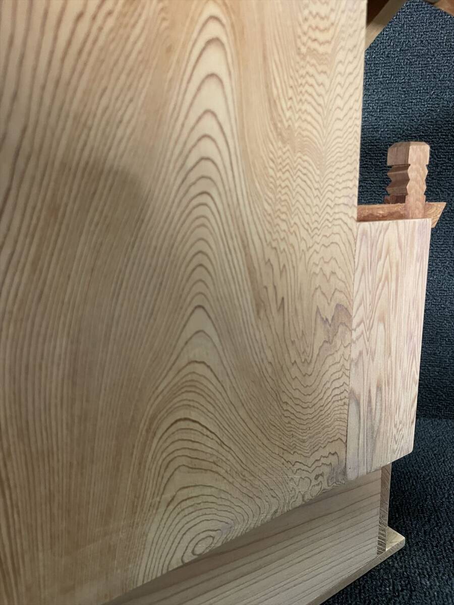 展示保管品 特注屋久杉無垢最高級一社神棚 高45.5㎝ 幅40㎝ 奥19 展示保管品 特注屋久杉無垢最高級一社神棚 高45.5㎝ 幅40㎝ 奥19