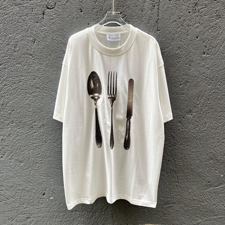 美品 Maison Margiela MM6（メゾンマルジェラ） Tシャツ 半袖 メンズ Lサイズ ホワイト