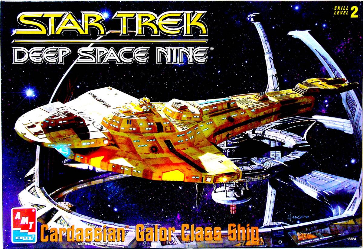 AMT/ERTL 1/750 ディープ・スペース・ナイン カーデシア軍 ガロア級巡洋艦 STAR TREK DEEP SPACE NINE プラモデル 未使用 未組立 稀少