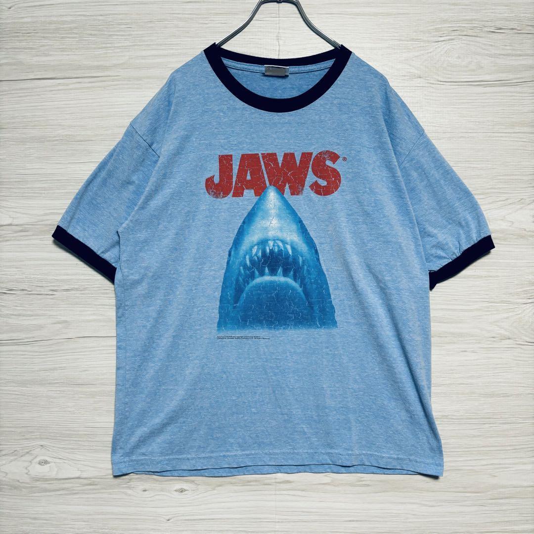 【入手困難】JAWS ジョーズ Tシャツ Lサイズ リンガー ヴィンテージ ユニバーサルスタジオ ビッグプリント ムービー 映画 サメ 【入手困難】JAWS ジョーズ Tシャツ Lサイズ リンガー ヴィンテージ ユニバーサルスタジオ ビッグプリント ムービー 映画 サメ