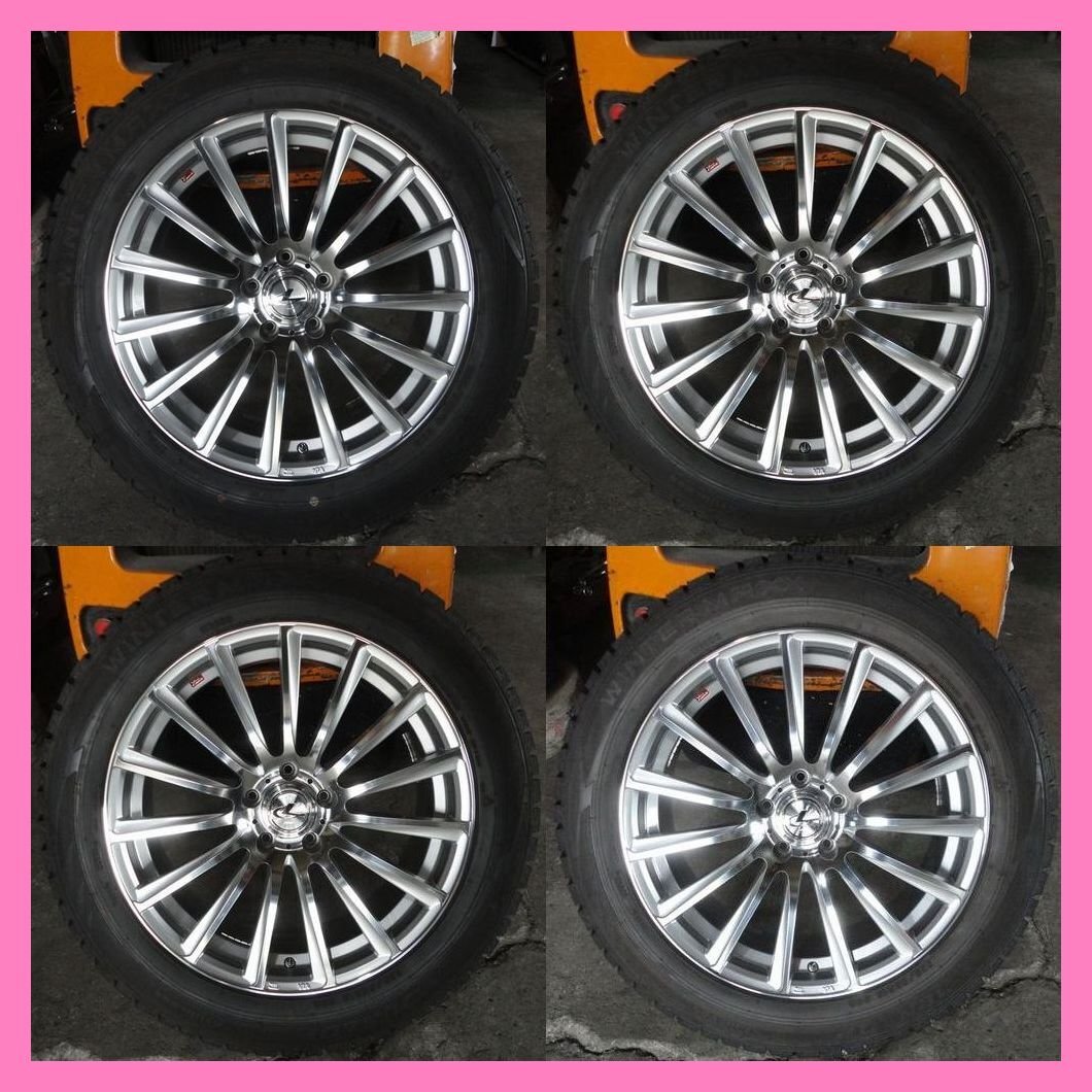 20年製 僅かにイボ残り 9.5分山！意外と希少です YZ ★ LEONIS FW　ウィンターマックスWM02【 19 × 8J +38 114.3 225/55R19 】4本★ho1257