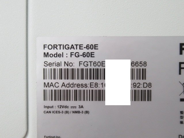 Ω 新FT 0357h 保証有 Fortinet【 FG-60E 】FortiGate-60E UTM Ω 新FT 0357h 保証有 Fortinet【 FG-60E 】FortiGate-60E UTM