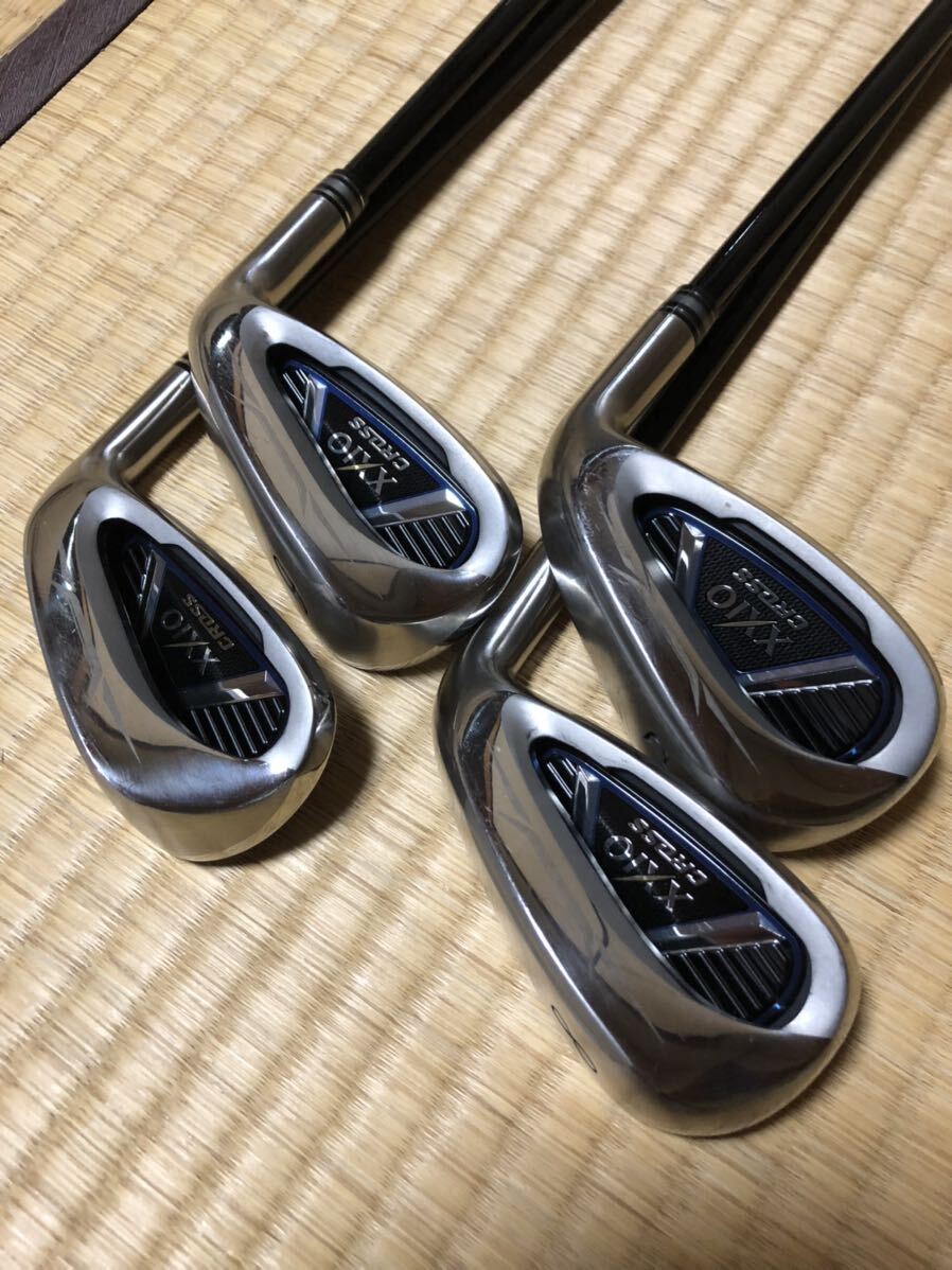 ゼクシオ アイアンセット 4本セット　（7.8.9.P）シャフトR MH1000 右利き用　程度C〜B