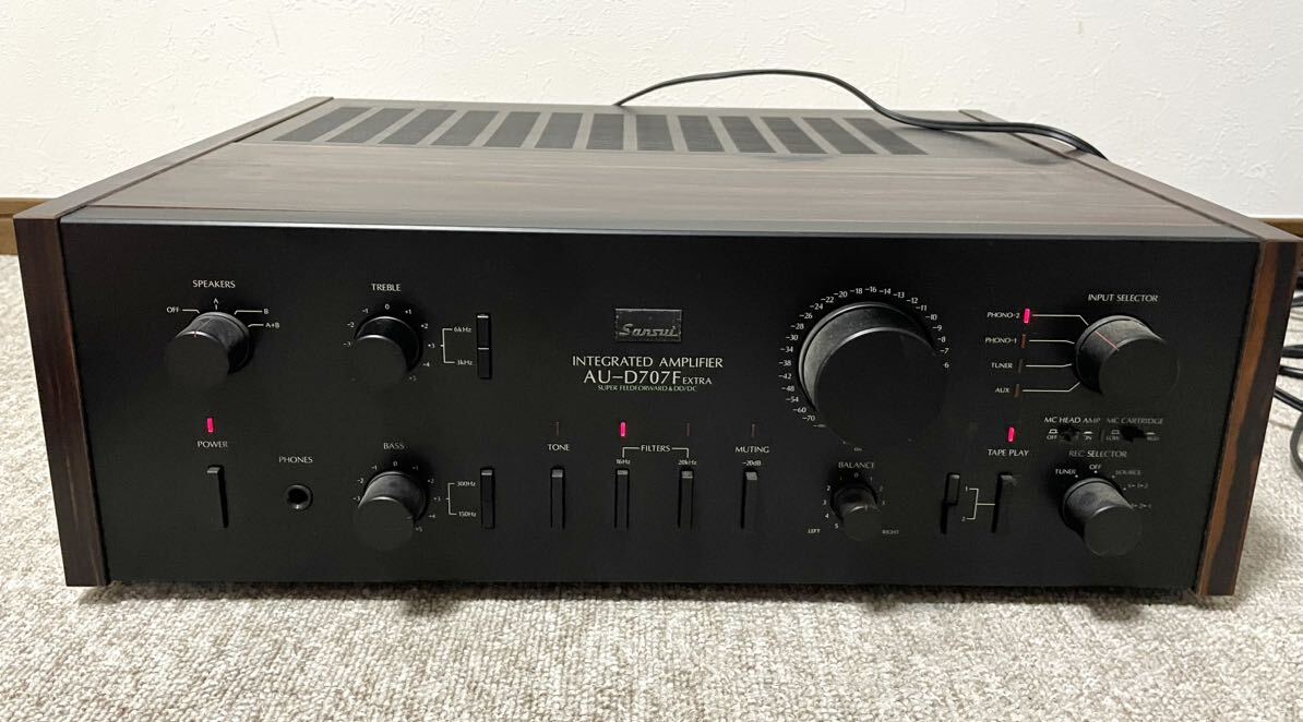 現状品 Sansui サンスイ プリメインアンプ AU-D707F EXTRA アンプ 